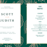Wedding Invitation Post Card