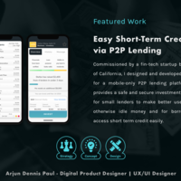 Product Strategy and UX/UI for a P2P lending App