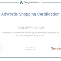 Adwords shopping certification