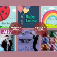 Sample Music Albums created in Canva