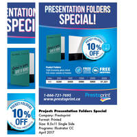 Prestoprint Canada promotional flyer