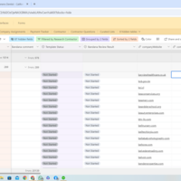Company research and data entry on Airtable