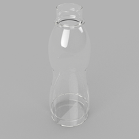 3D bottle rendering of an existing step file