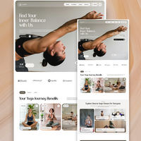 YogaPin Landing Page - Minimalist Web Design 