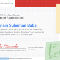 (Core Member) Google Developer Student Clubs