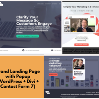 Brand Landing Page with Popup Divi