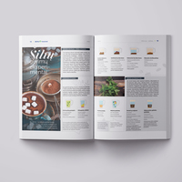 Health and beauty female magazine design