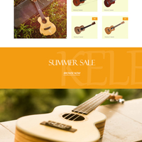 Ukelele web design mock-up