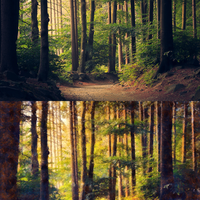 Photo to Painting Style Forest