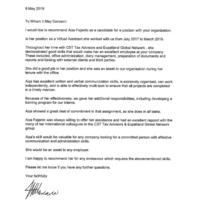 Recommendation Letter - EA
