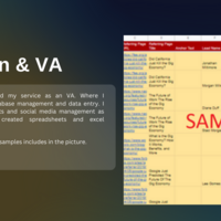 Admin & VA support Samples