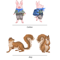 Character design for children's book.