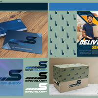 Sonic delivery logo design