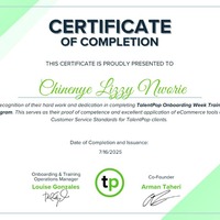 Certificate of Completion