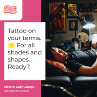 Social Media For "Electric Lady Lounge" Tattooist