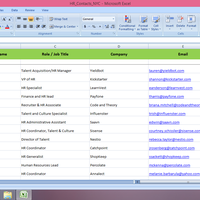 Targeted prospect list
