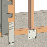 Section of Structural Model - Connections in 3D