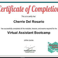 VA Bootcam Certificate
