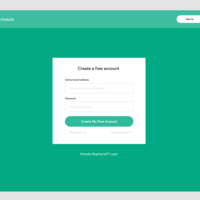 OneSchedule: Register Screen