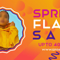 Spring Season Fashion Flash Sale Facebook Banner
