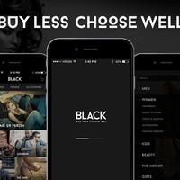 Black Fashion Mobile App UI/UX