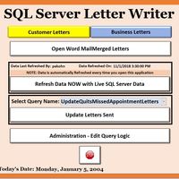 SQL Server Letter Writing