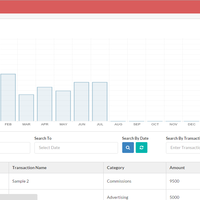 Income manage view of Finance Company ERP