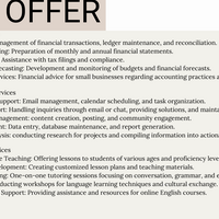 What I Offer 
