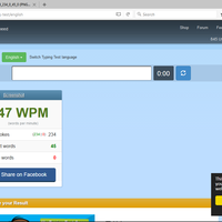 Typing speedtest