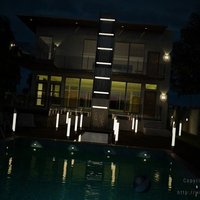 Night time House Render