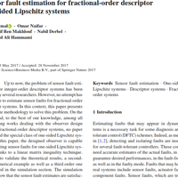 First Page of one of my Scientific Publications