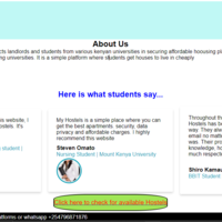 home page of a housing company