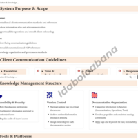 Notion Workspace: Comms & Knowledge Base