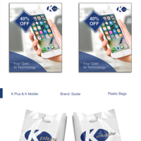 Kplus & K Mobile CI Brand Guide and Logo design