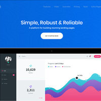 Responsive App Landing Wordpress Theme