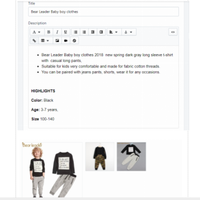 Product  Listing Shopify