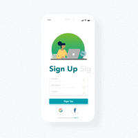 Sign Up - Sign In Interaction