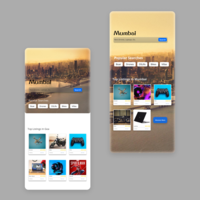 Local e-commerce app UI