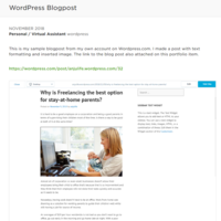 Wordpress Blogpost