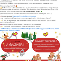 social media post for a christmas event
