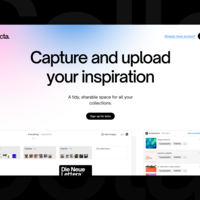 Collecta is a tool for designers to collect inspiration.