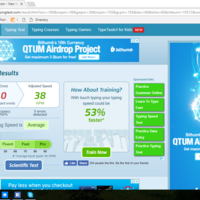 Typing Test 38 WPM, 100% accuracy