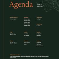 Meeting Agenda