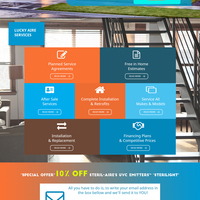 HVAC company home page design