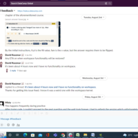 Communicated with teammates using slack