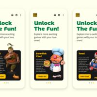 Game web design concept