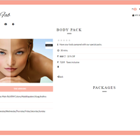 Meteor Web Application - Service page