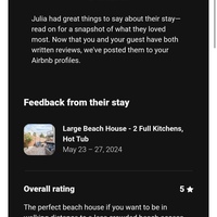 Airbnb 5 Star Review