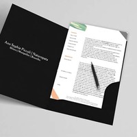 Press kit design for naturopathy studio