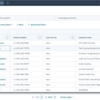 CRM- lead generation (Hubspot)